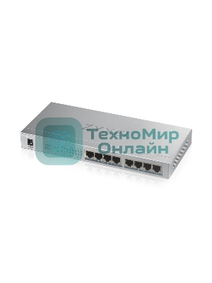 Коммутатор Zyxel GS1008HP Switch PoE +, 8xGE PoE +, tabletop, metal, silent, budget PoE 60 W