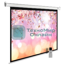 Экран Cactus 220x220 см MotoExpert CS-PSME-220x220-WT 1:1 настенно-потолочный рулонный белый (моторизованный привод)