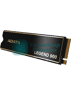 Накопитель SSD ADATA LEGEND 900, 512Gb, PCIe 4.0 x4, M.2 2280, NVMe, R/W 6200/2300, с радиатором