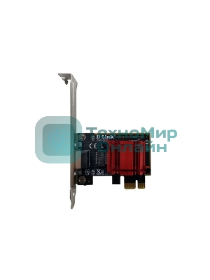 Сетевой PCI Express адаптер D-Link DGE-562T/A2A с 1 портом 100/1000/2.5Gbase-T