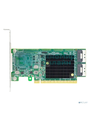 Адаптер для SSD PCIe x16 to Two SlimSAS SFF-8654 8i Retimer Adapter