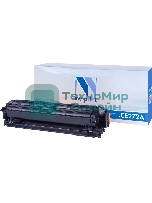 Картридж лазерный NVPrint совместимый HP CE272A Yellow для LJ Color CP5520 (15000k)