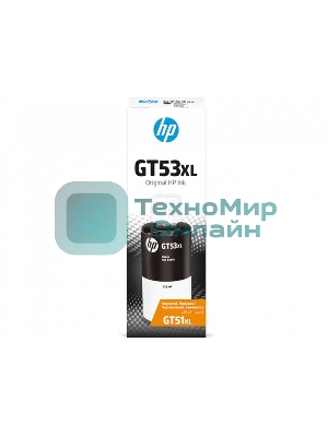 Емкость с чернилами HP GT53XL для GT 5810/5820/Ink Tank 115/315/319/419/415/Smart Tank 515/615, черный (135 ml), 6000 стр.