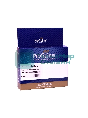 Картридж струйный ProfiLine PL-C9425A (№85) для принтеров HP DesignJet 30/90/130 с чернилами Cyan