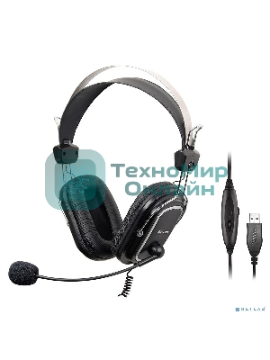 Гарнитура A4Tech HU-50 чёрный, проводная