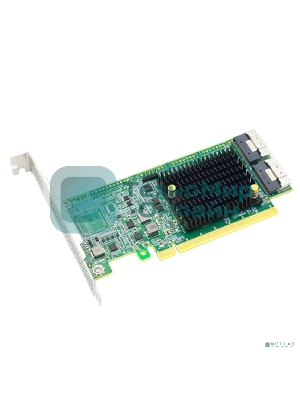 Адаптер для SSD PCIe x16 to Two SlimSAS SFF-8654 8i Retimer Adapter