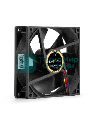 Вентилятор для корпуса ExeGate EX09225S4P-PWM черный, 92 мм, 2000 об/мин, 26 дБ, 4 pin