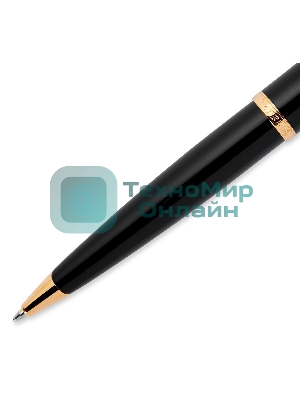 Ручка шариковая Waterman Carene (CWS0700380) Black GT M, синие чернила, подарочная коробка