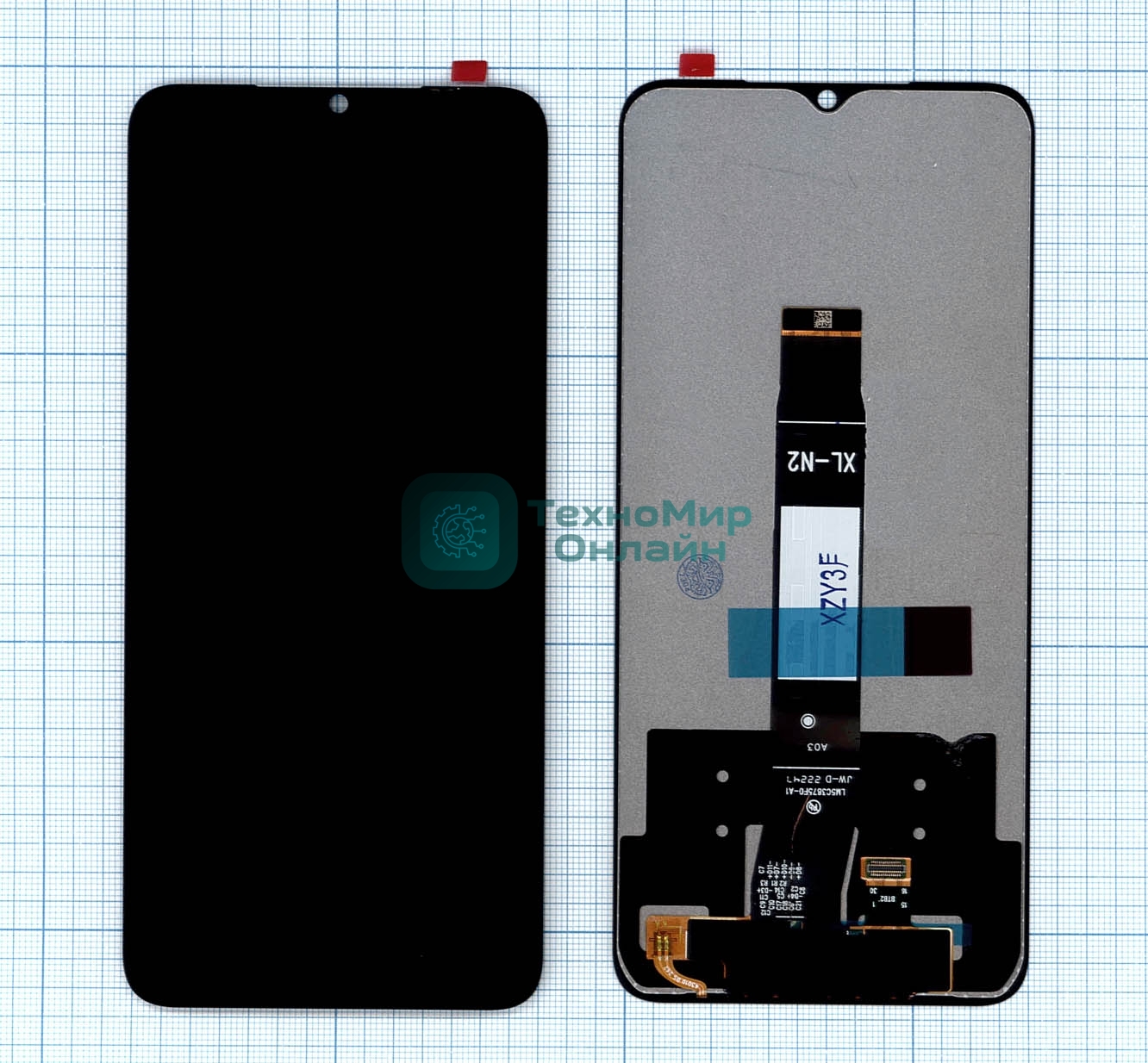 Дисплей для Xiaomi Redmi A1, Redmi A1 Plus, Redmi A2, Redmi A2 Plus в сборе с тачскрином черный