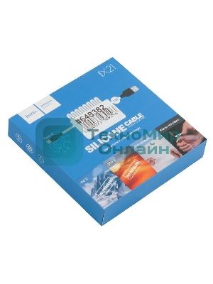 Кабель USB HOCO X21 Silicone для Type-C, 2.0А, 3.0A, длина 1.0м, белый