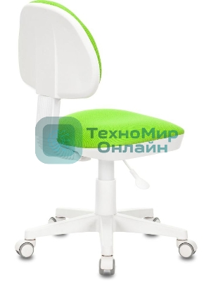 Кресло детское Бюрократ KD-3 салатовый TW-18 крестов. пластик белый