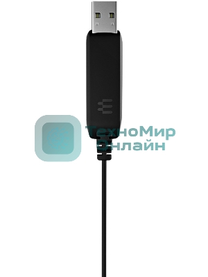 Гарнитура EPOS PC 8 чёрный, проводная, USB, подвижный микрофон, выключение микрофона