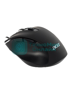 Мышь проводная Acer OMW120 черный, 2000 dpi, USB, кнопки - 6