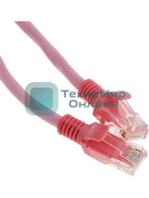 Патч-корд Premier PP12-2M/RO 1000Гбит/с UTP 4 пары cat5E CCA molded 2м розовый RJ-45 (m)-RJ-45 (m)