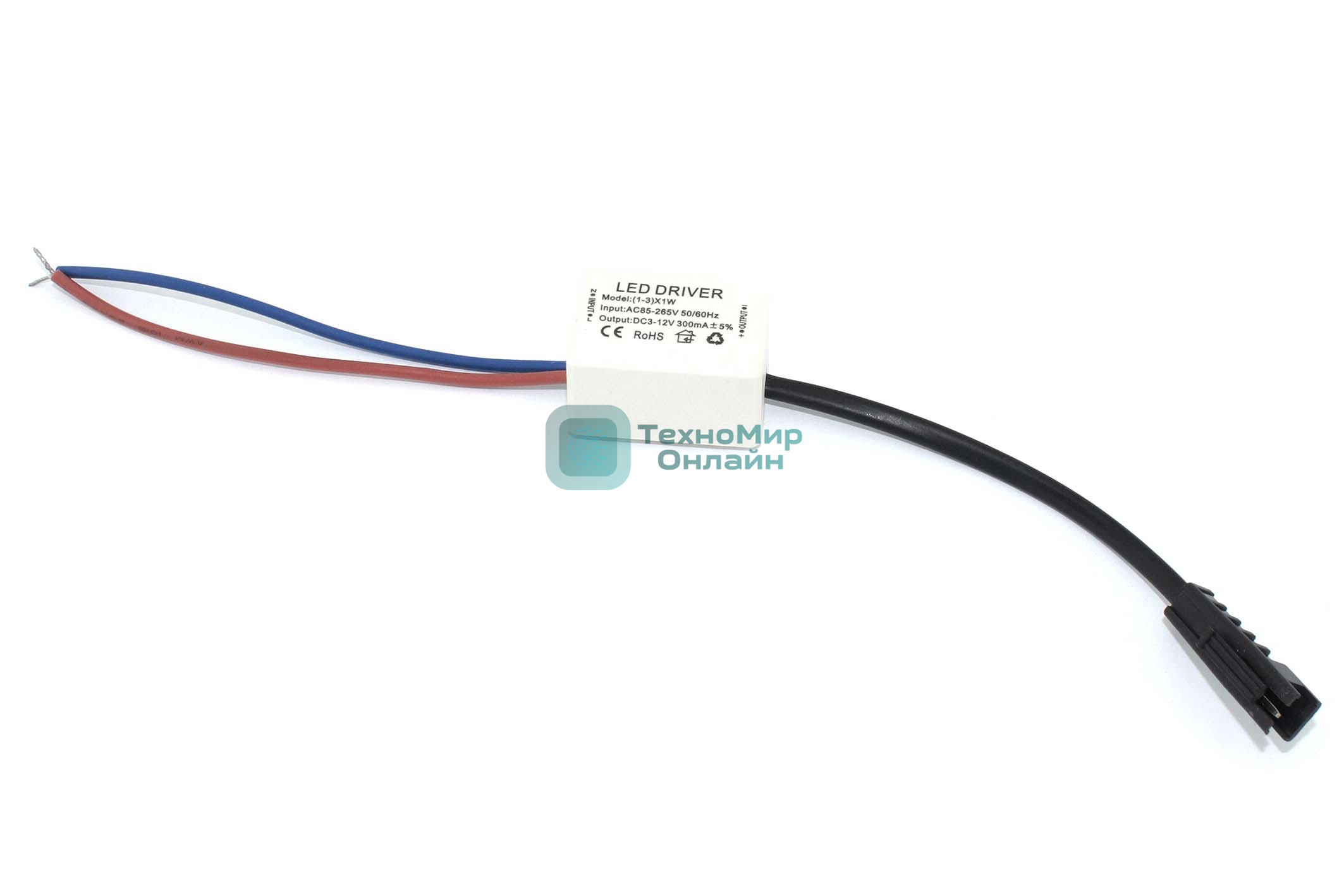 Блок питания для светодиодных светильников 3-12V до 3х ламп по 1W