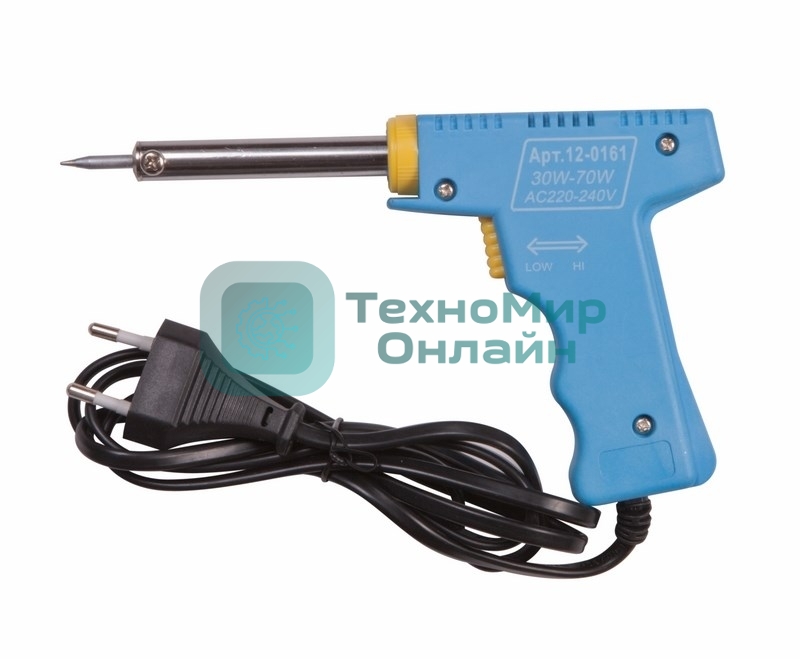Паяльник-пистолет импульсный Rexant, 30 Вт/70 Вт, 230 В, серия 