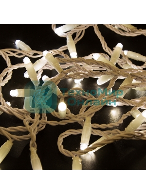 Гирлянда Neon-night Нить 10м, с эффектом мерцания, белый ПВХ, 230В, теплый белый