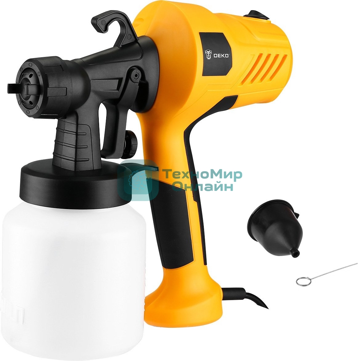 Краскопульт электрический Deko DKSG500 500Вт бак:800мл 650мл/мин