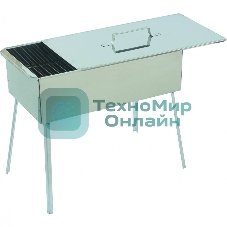 Коптильня Palisad Camping двухъярус. 500x270x175 мм, нерж. сталь 0,8 мм, с поддон, на ножках