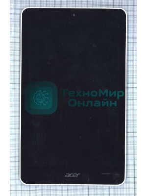 Модуль (матрица + тачскрин) для Acer Iconia One 8 B1-820 черный с белой рамкой