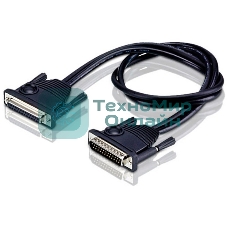 Кабель KVM для каскадного соединения переключателей DB-25(Male) - DB-25(Female) 0,6м., черный/ATEN/CABLE DB25M -- DB25F FOR KH2508A/2516A