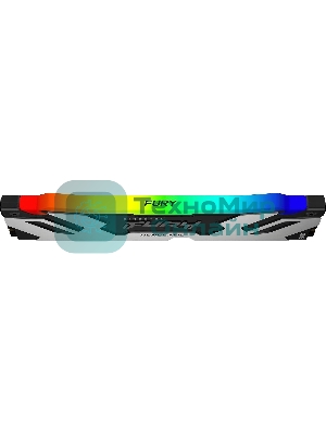 Оперативная память Kingston Fury Renegade, DDR5, 32Gb (1x32Gb), 6400MHz, CL32, DIMM, радиатор, RGB, серебристый/черный