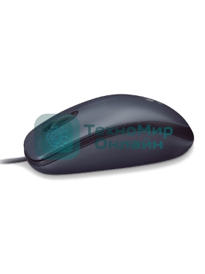 Мышь проводная Logitech M90 черный/серый, 1000 dpi, USB, кнопки - 3