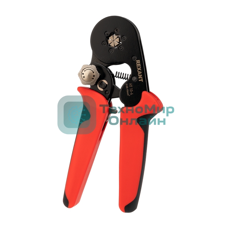 Кримпер Rexant HT 10-6 для обжима штыревых наконечников 0.08-10.0 мм с регулятором прижимного усилия