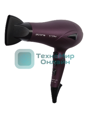 Фен Polaris PHD 2010Ti Megapolis Collection фиолетовый, 2100 Вт, ионизация