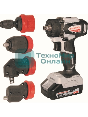 Дрель-шуруповерт ИНТЕРСКОЛ ДА-13/18ВК, 18 В, 2 Ач, 50 Нм, бесщеточный