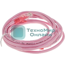 Патч-корд Premier PP12-2M/RO 1000Гбит/с UTP 4 пары cat5E CCA molded 2м розовый RJ-45 (m)-RJ-45 (m)