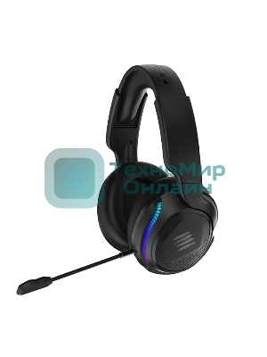 Гарнитура беспроводная игровая Mad Catz P.I.L.O.T. PRO черные (Bluetooth, 2.4 гГц, 3.5 мм jack, RGB подсветка, 50 мм, 930 мА·ч)