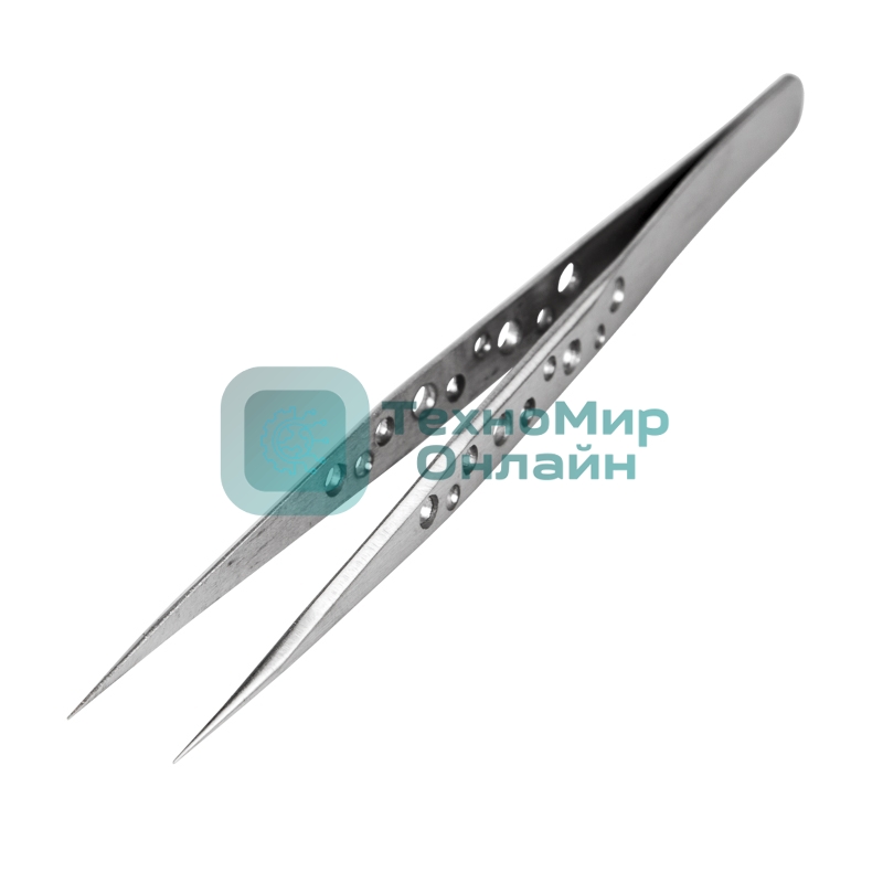 Пинцет прямой, узкий Rexant 140 мм Airy (блистер)