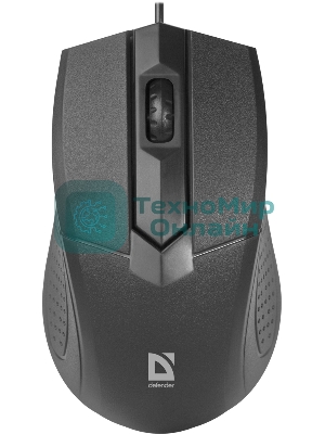 Мышь проводная Defender Optimum MB-270 черный, 1000 dpi, USB, кнопки - 3
