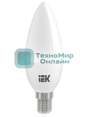 Лампа светодиодная IEK LLE-C35-7-230-40-E14 ECO C35 свеча 7Вт 230В 4000К E14