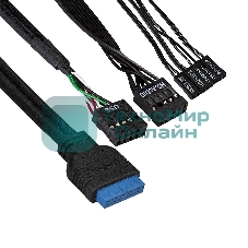 Компьютерный корпус Minitower ExeGate EX291148RUS BAA-105U2-01-AA500 (mATX, БП AA500 с вент. 8см, 2*USB+2*USB 3.0, аудио, черный)