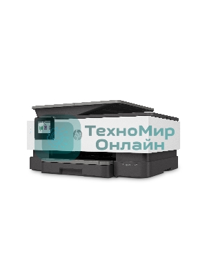 МФУ струйное HP OfficeJet 8023 (1KR64B), A4, цвтной, печ. до 20 стр/мин. (ч/б), до 10 стр/мин. (цвет), скан. до 8 стр/мин. (ч/б) 3.5 стр/мин. (цвет), 1200 x 1200 dpi, USB, RJ-45, Wi-Fi, Air Print