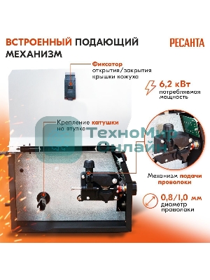 Сварочный полуавтомат Ресанта САИПА-160 (MIG/MAG)