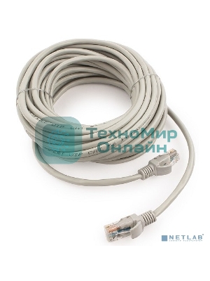 Патч-корд медный UTP Cablexpert PP10-7.5M cat.5, 7.5м, литой, многожильный, серый