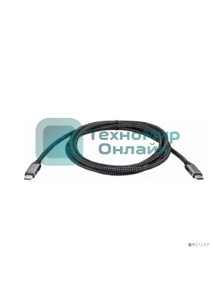 Кабель VCOM USB3.2 Gen2X2, CM->CM, 20Gbs, 100WT, 4KX60Hz, All shell, 1,5 м