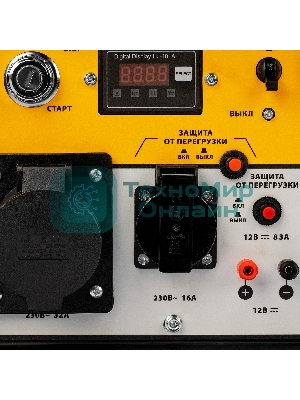 Электрогенератор дизельный Denzel DES-55E, 5.5 кВт, 110 дБ, 108.4 кг