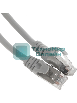 Патч-корд Premier PP6-2M 10000Gbит/с FTP 4 пары cat.6 CCA molded 2м серый RJ-45 (m)-RJ-45 (m)
