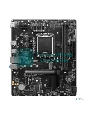 Материнская плата MSI PRO H610M-S DDR4, LGA 1700, Intel H610, 2xDDR4, 2xSATA, 1xM.2, 1xPCIe 4.0 x16, 1xPCIe 3.0 x1, 1xHDMI, 1x1Gb LAN, 4xUSB 2.0, 2xUSB 3.2 Gen 1, 3x3.5 мм, 7.1, Micro-ATX