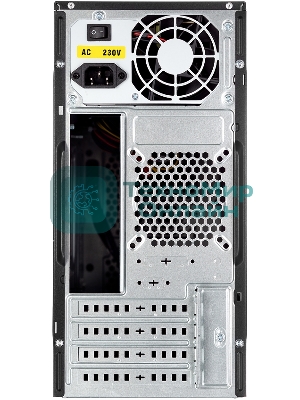 Компьютерный корпус Foxline FL-702, mATX, 1x5.25EXT, 1x3.5EXT, 2x3.5INT, 2xUSB 3.0, HDA, w/o FAN, w/450W ATX PSU, w/1.2m EU pwr cord