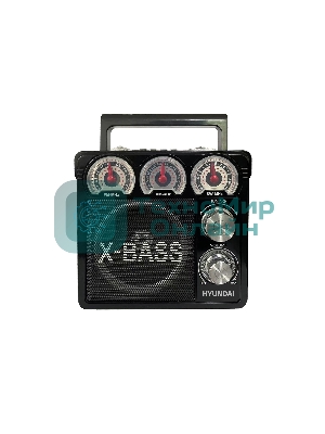 Радиоприемник настольный Hyundai H-SRS104 черный USB SD/microSD