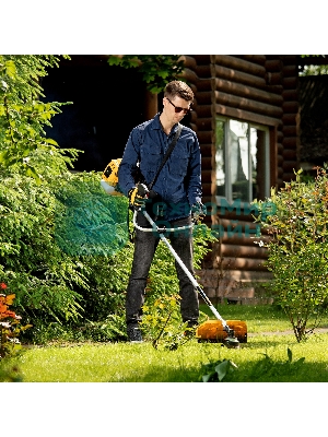 Триммер бензиновый Denzel DTL-43, 43 см3, неразъемная штанга, состоит из 2 частей