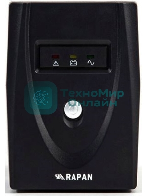 Источник бесперебойного питания RAPAN-UPS 600 220В 600В.А/350Вт меандр с АКБ 7А.ч интерактивный Бастион 739