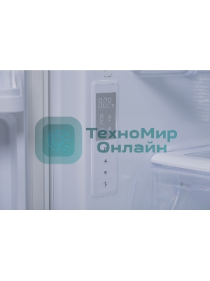 Холодильник Sharp SJ-GX98PRD темно-бордовый стекло трехкамерный Side by Side 394/211л морозилка снизу, No Frost, Side by Side