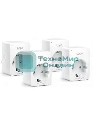 Умная розетка Mini Smart 2.4 GHz Wi-Fi Socket, 4 units, 220-240 V, Max Load 10 A, Bluetooth 4.2 (onboarding only)