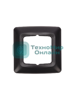 Рамка Kranz 1-я DEA горизонтальная черный металлик